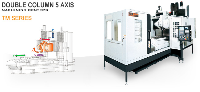 Double Column 5 Axis Machining Centers TM Series